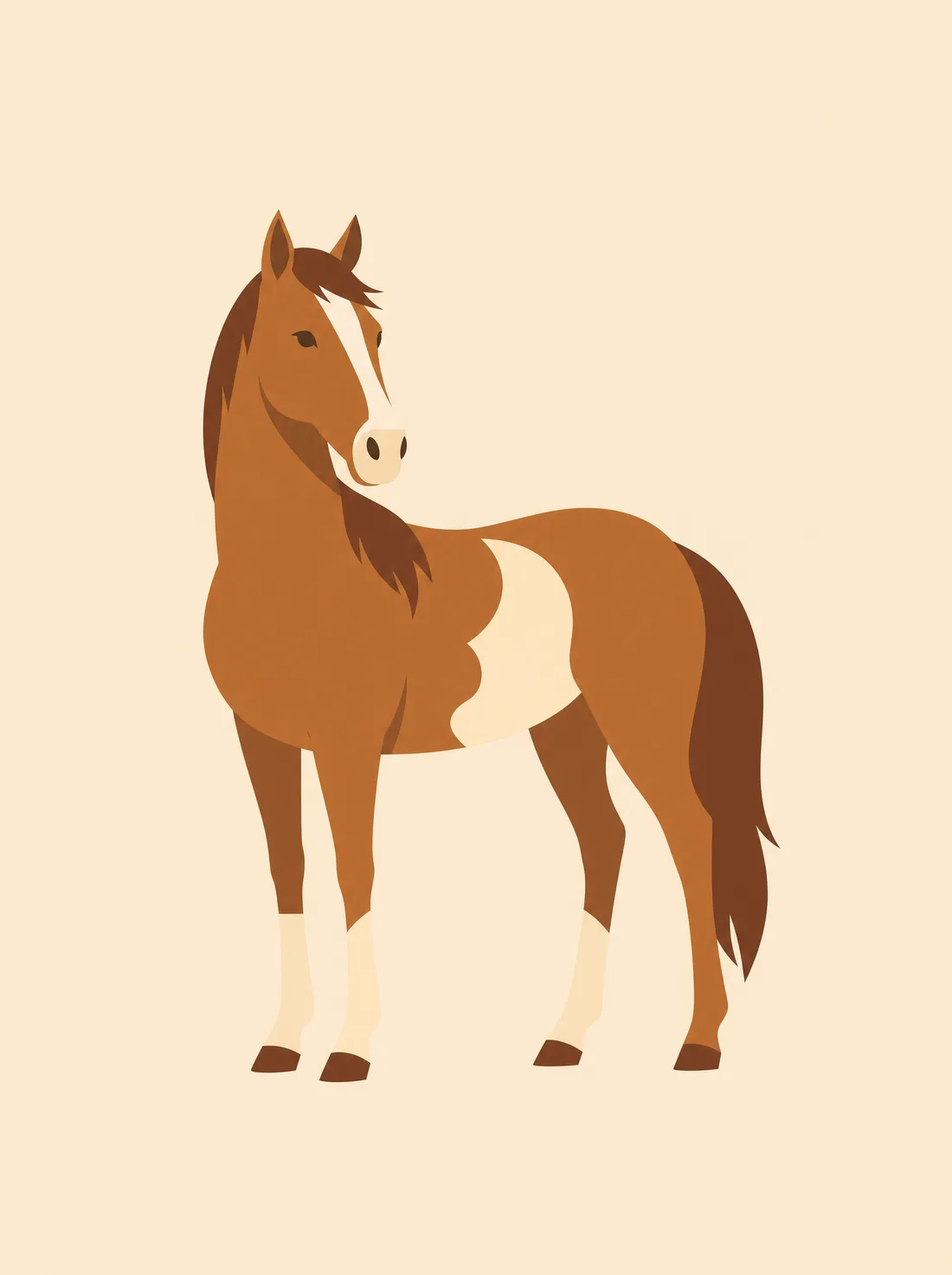 Hevonen minimalistinen