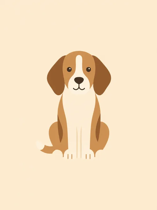 Koira minimalistinen