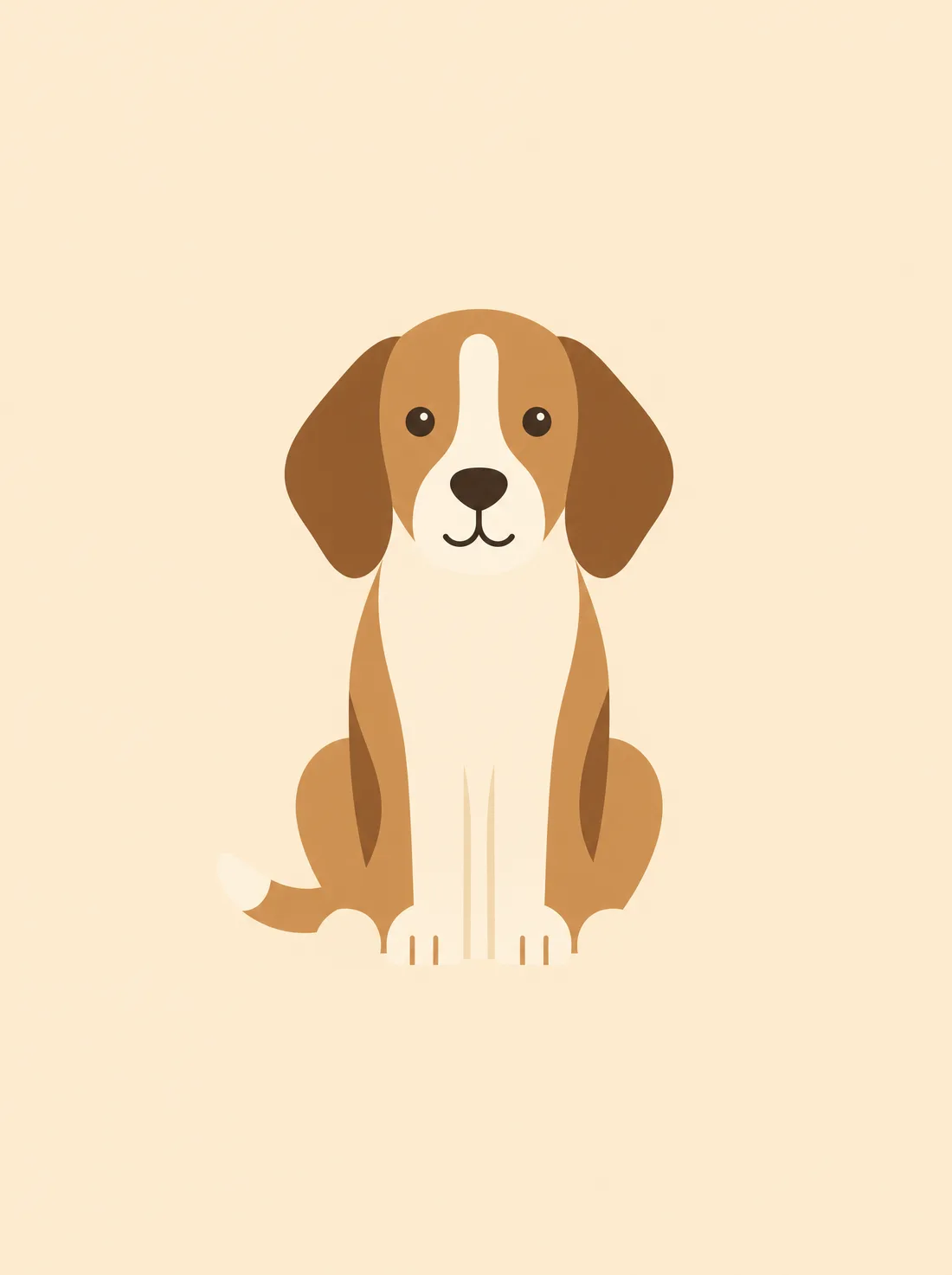 Koira minimalistinen