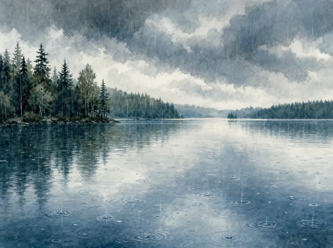Järvimaisema illalla