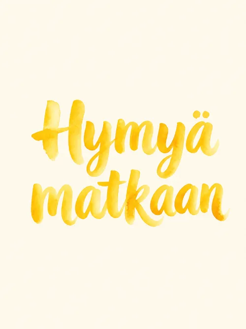 Hymyä matkaan vesiväri