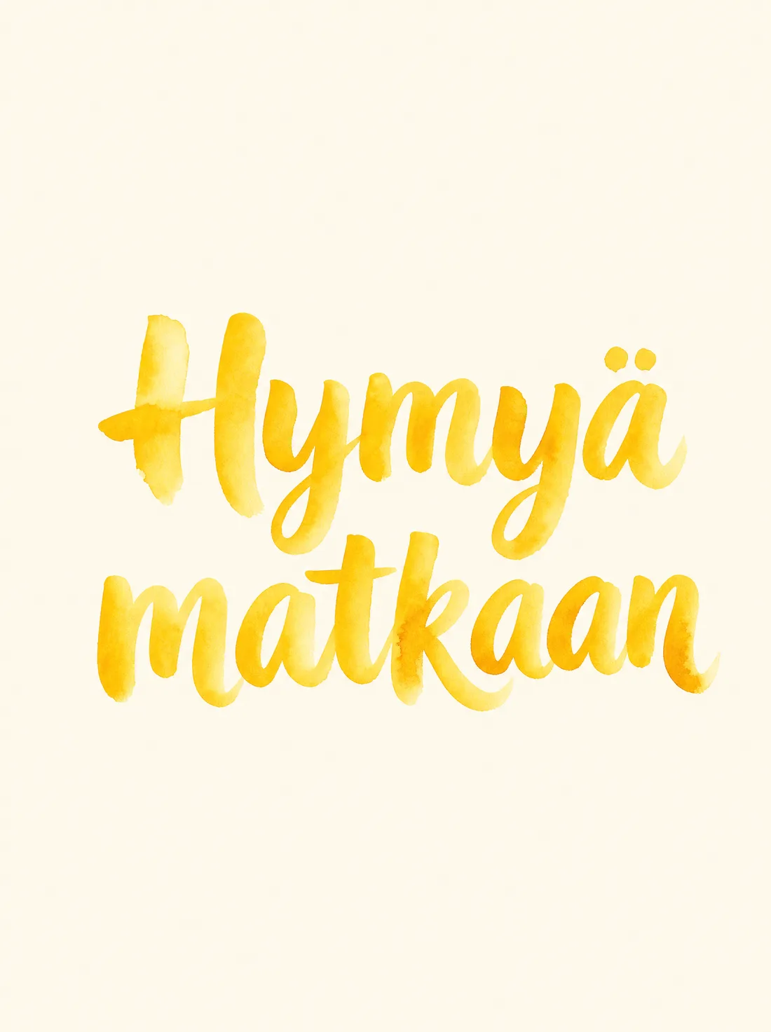 Hymyä matkaan vesiväri