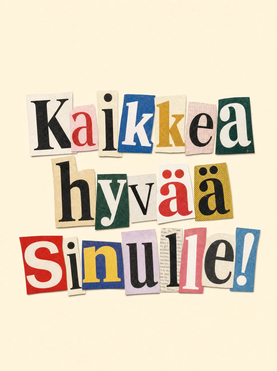Kaikkea hyvää sinulle lehtileikkeet