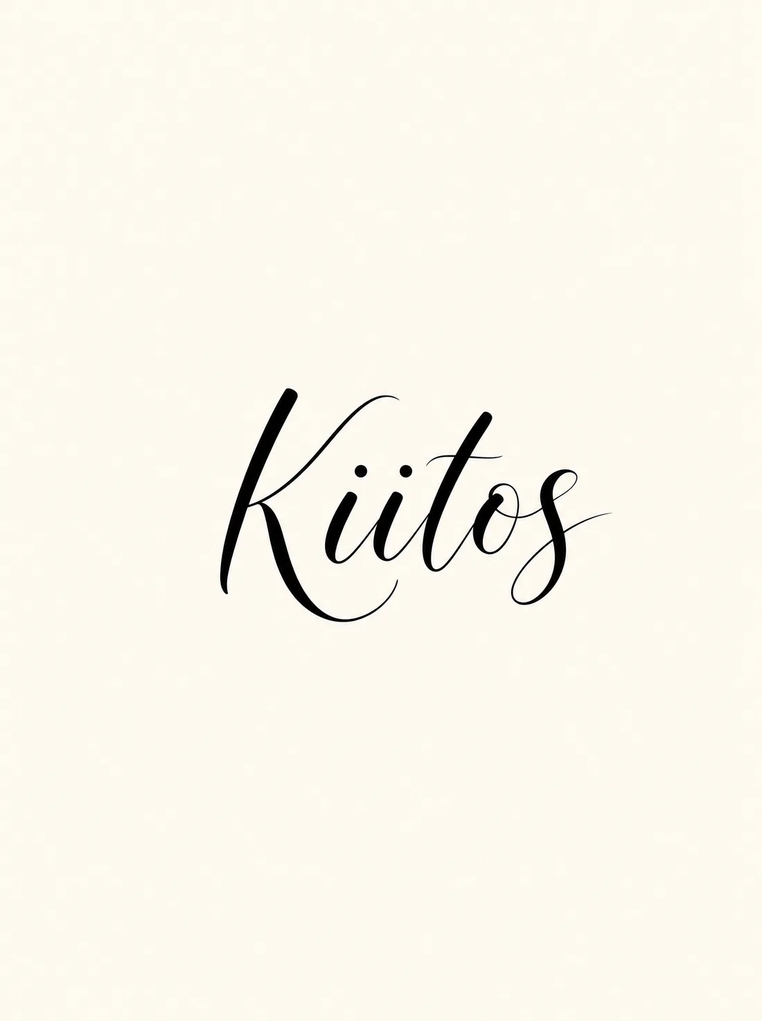 Kiitos käsinkirjoitettu