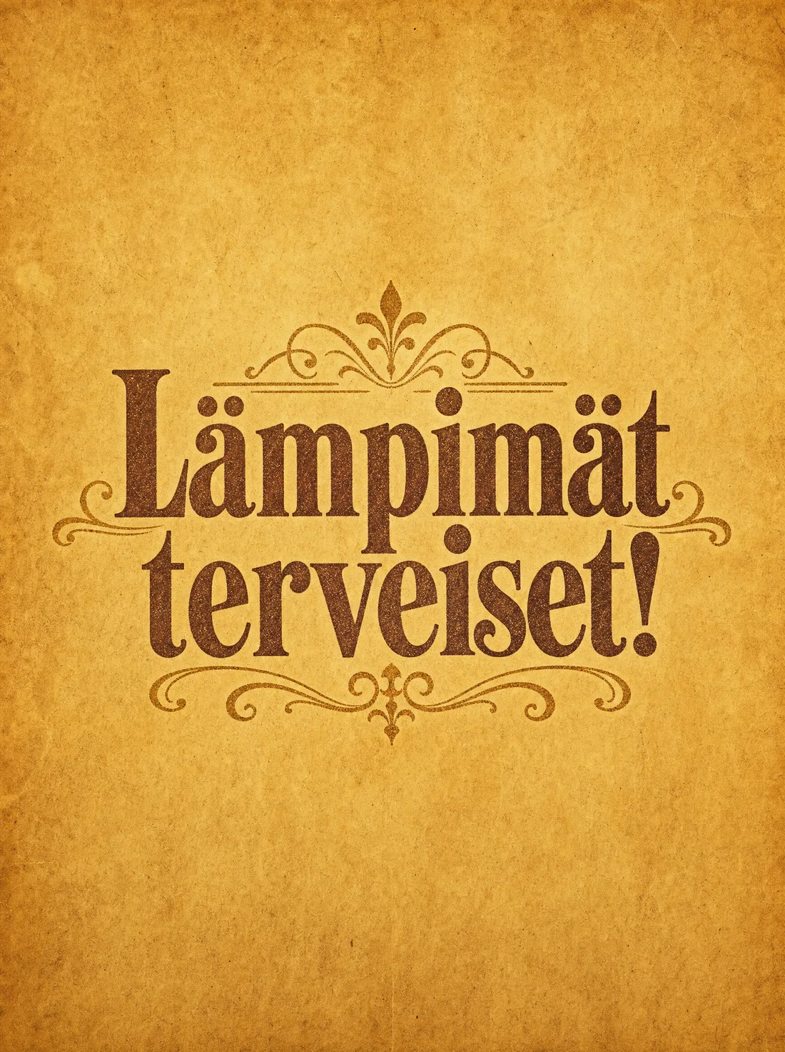 Lämpimät terveiset vintage