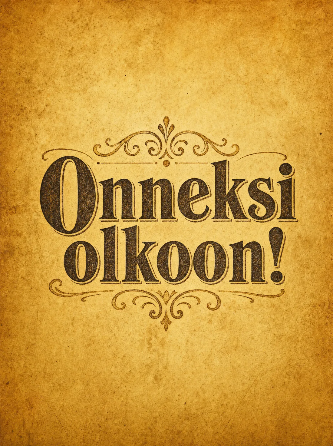 Onneksi olkoon vintage