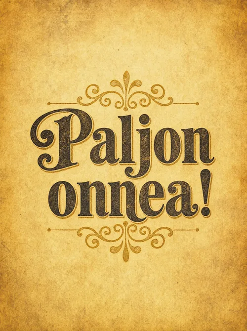 Paljon onnea vintage