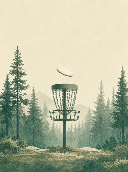 Frisbeegolf minimalistinen